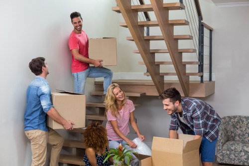 Careful loading of furniture for a Welling removal job
