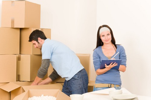 Removal van for home moves in Welling streets